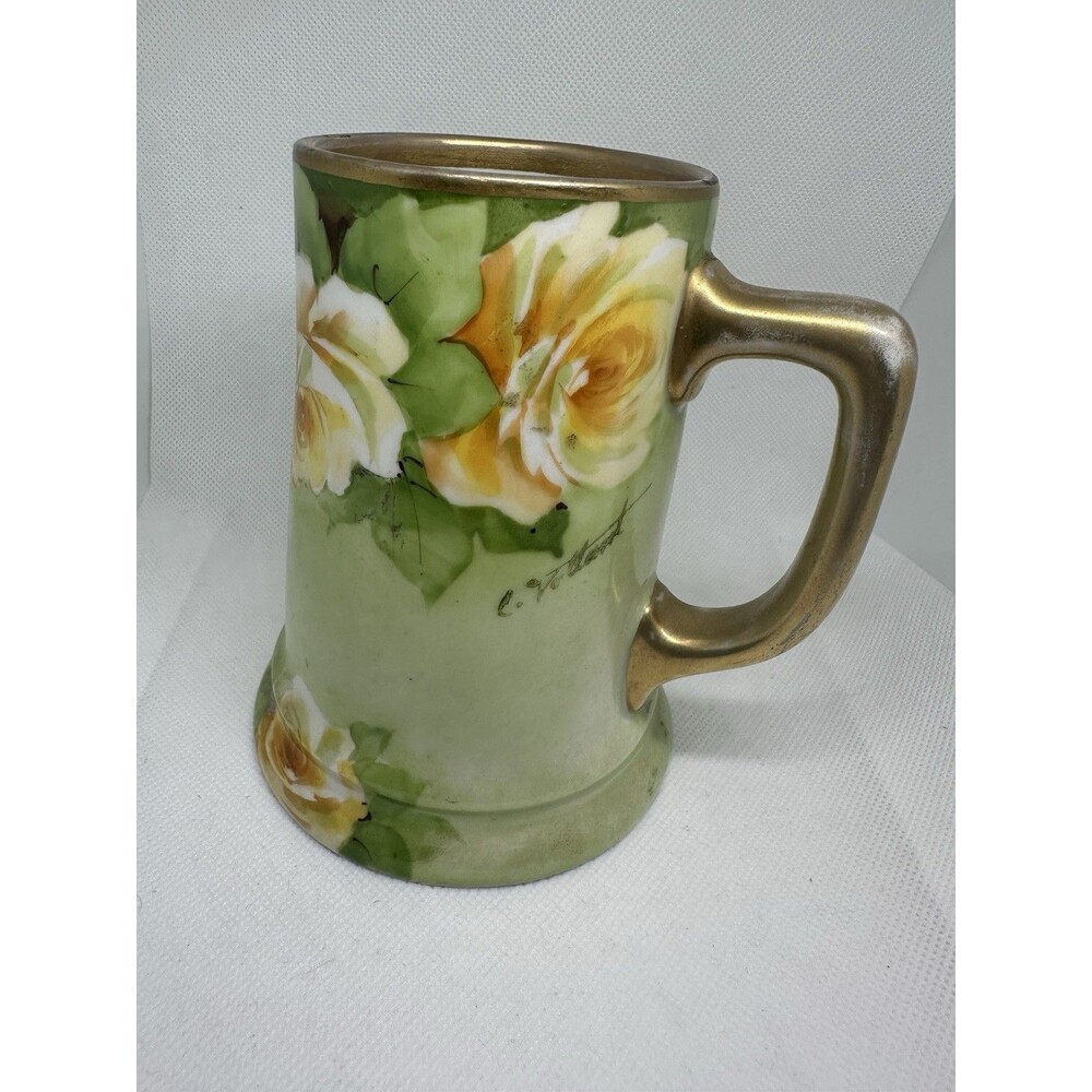 ERNST WAHLISS Turn Wien Vienna Austria Art Nouveau Mug Rare 1920’s Hand Painted